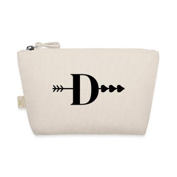 Lettre d flèche cœur  - Trousse biologique - nature - Devant