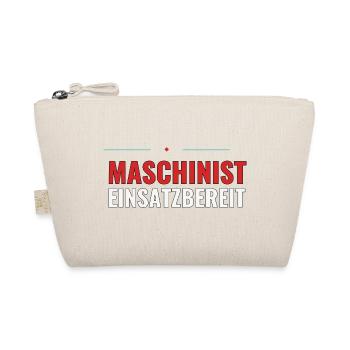 Stolzer Maschinist – Geschenk Jugendfeuerwehr Shir - Bio-Täschchen - Natur - Vorne