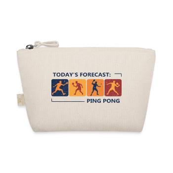 Tischtennis Vorhersage Für Heute Ping-Pong - Bio-Täschchen - Natur - Vorne
