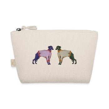 WHIPPETS IN STREIFEN - Bio-Täschchen - Natur - Vorne