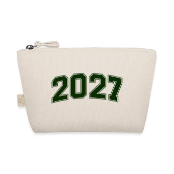 2027 Grüne Outline-Zahlen - Bio-Täschchen - Natur - Vorne
