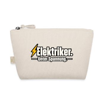 Elektriker. Unter Spannung. – Lustiger Elektriker  - Bio-Täschchen - Natur - Vorne