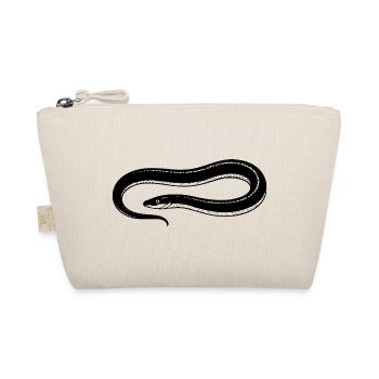 Aal angeln Geschenk für Nachtangler & Fischer  - Bio-Täschchen - Natur - Vorne