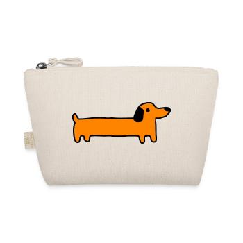 Dackel Hund Geschenk - Bio-Täschchen - Natur - Vorne
