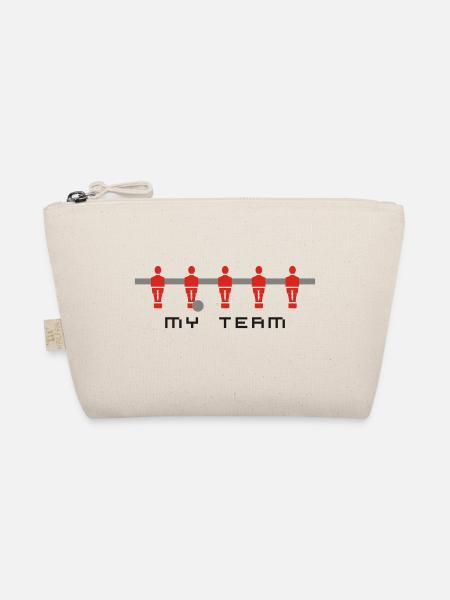 Kicker tischfussball myteam PrintShirt at - Bio-Täschchen - Natur - Vorne
