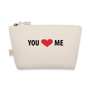 You love Me - Bio-Täschchen - Natur - Vorne