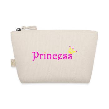 Prinzessin Glitzer Krone - Bio-Täschchen - Natur - Vorne
