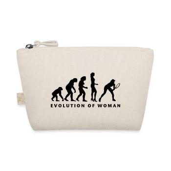 evolution_female_tennis_b_1c - Bio-Täschchen - Natur - Vorne