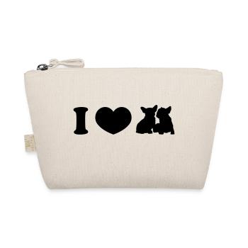 I ♥ frenchies - Organic Pouch - nature - Front
