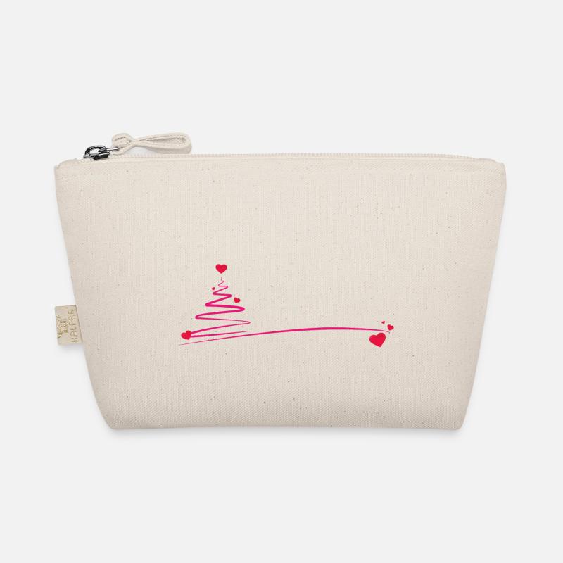 Weihnachtsbaum mit Herzen Bio-Täschchen