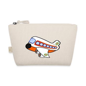 airplane airplane plane hot air balloon air ba - Organic Pouch - nature - Front