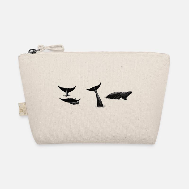 Whale tail - Whale fluke - Queues de baleines Organic Pouch