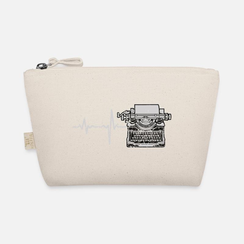 Gift Heartbeat typewriter Organic Pouch