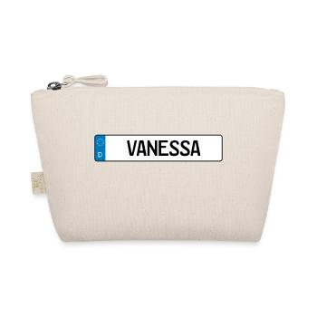 Vanessa Namensschild Geschenk - Bio-Täschchen - Natur - Vorne