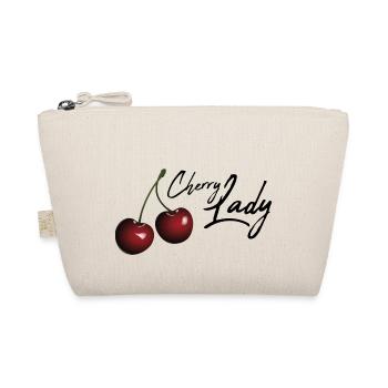 Cherry lady / gift idea - Organic Pouch - nature - Front