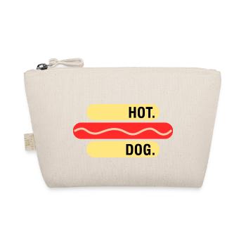 Hot Dog Fast Foodie Essen Food Lover Geschenkidee - Bio-Täschchen - Natur - Vorne