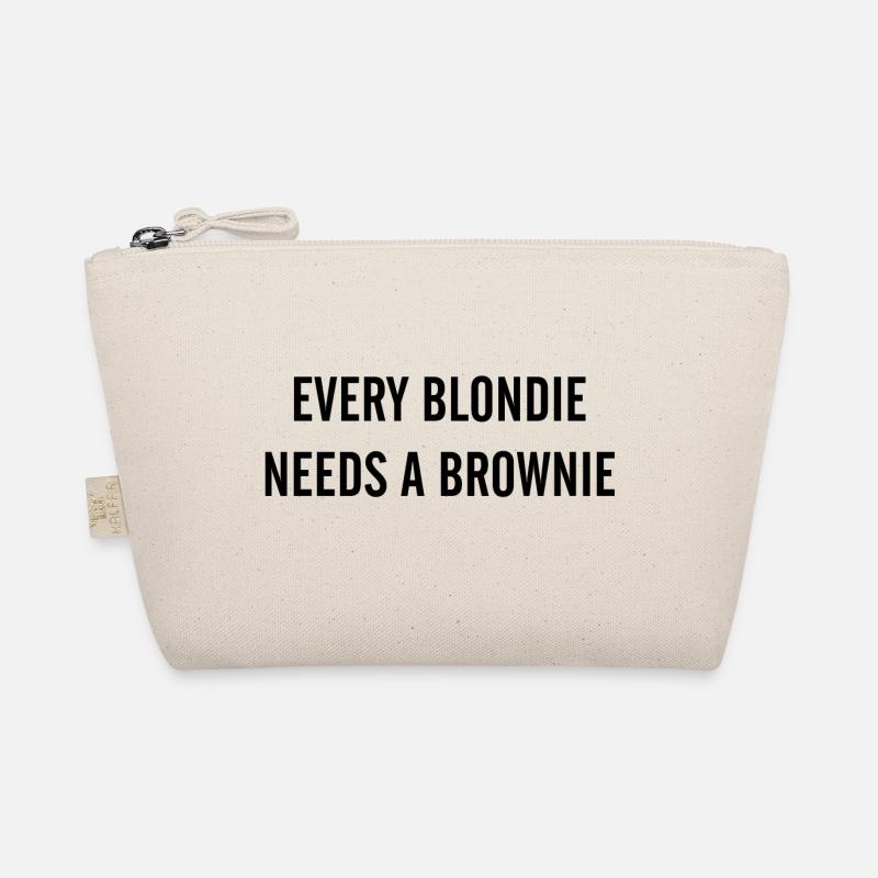 JL EVERY BLONDIE NEEDS A BROWNIE Bio-Täschchen