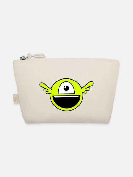 Funny one-eyed alien - Organic Pouch - nature - Front