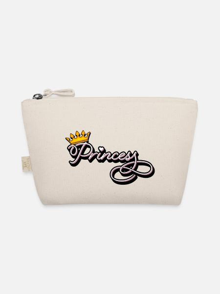 Princess - Das Prinzessinendesign - Bio-Täschchen - Natur - Vorne