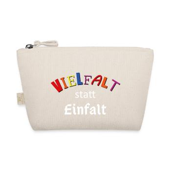 Vielfalt statt Einfalt - Bio-Täschchen - Natur - Vorne