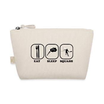 Eating sleeping squash player gift idea - Organic Pouch - nature - Front