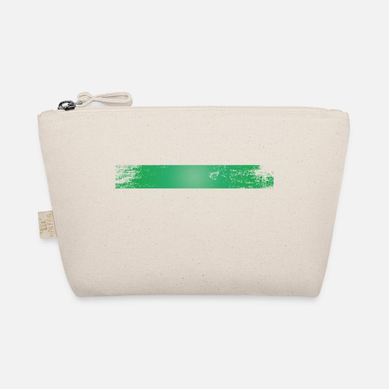Color blob splash paint painter gift stripes green Organic Pouch