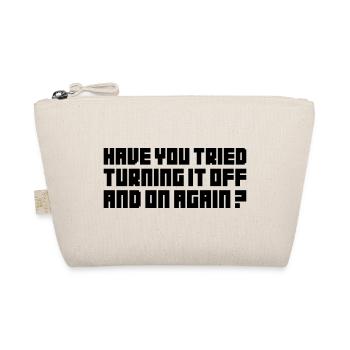 Turning It Off – Nerdiges Computer Statemen - Bio-Täschchen - Natur - Vorne