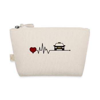 Taxi taxi chauffeur coeur battement de coeur - Trousse biologique - nature - Devant
