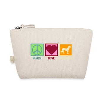 Beauceron Peace Love - Organic Pouch - nature - Front