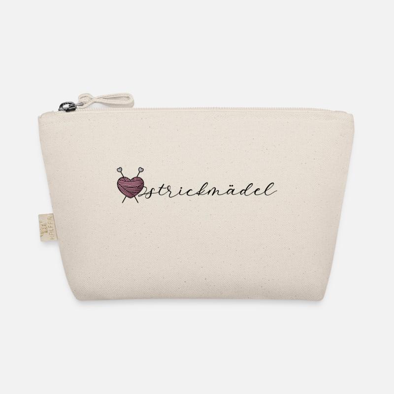 Stricken Frau Mädchen Strickmädel Geschenkidee Bio-Täschchen