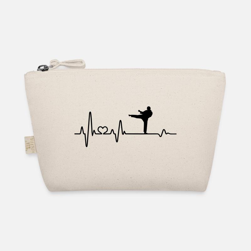 Karate Karateka Heartbeat Karate Fighter Gift Organic Pouch