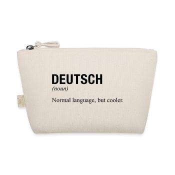 GERMAN Language deutsche Sprache - Organic Pouch - nature - Front