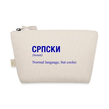 Serbien Serbia Serbisch Serbische Sprache - Bio-Täschchen - Natur - Vorne