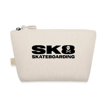 skatboard sk8 halfpipe skateboarder juste patiner - Trousse biologique - nature - Devant