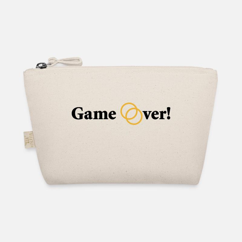 Game over Hochzeit Ehepaar Braut Bräutigam Ehering Bio-Täschchen
