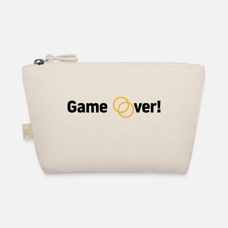 Game over Hochzeit Ehepaar Braut Bräutigam Ringe Bio-Täschchen