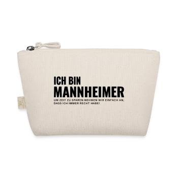 Mannheim Humor Spruch Design - Bio-Täschchen - Natur - Vorne