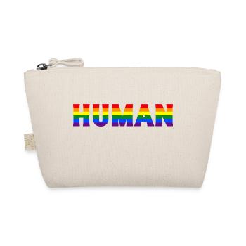 Human Gay Pride Lgbtq Rainbow Transgender Bisexual - Bio-Täschchen - Natur - Vorne