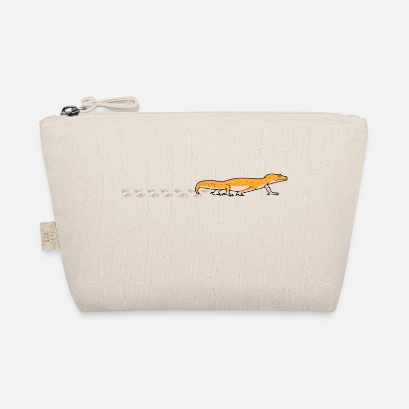 Gecko Mignon empreinte de pattes de lézards Nature Trousse biologique