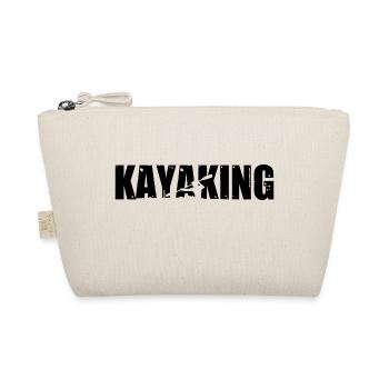Retro Graphic Kayaking Kayak Canoe Rowing Rower Pa - Bio-Täschchen - Natur - Vorne