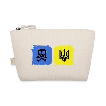 UKRAINE Ukrainian symbol slava ukraini - Organic Pouch - nature - Front