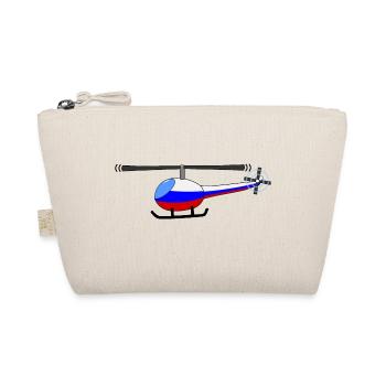 Helicopter Russia Flag Children - Organic Pouch - nature - Front