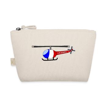 Hélicoptère France Flag Enfants - Trousse biologique - nature - Devant