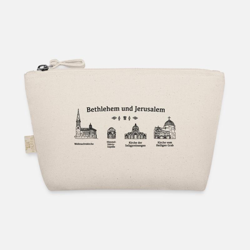 Jerusalem und Bethlehem, Heilige Orte der Christen - Bio-Täschchen - Natur