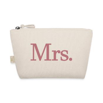 Mrs. Matching Couple Engagement Wedding Honeymoon - Organic Pouch - nature - Front