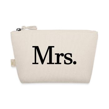 Mrs. Matching Couple Engagement Wedding Honeymoon - Organic Pouch - nature - Front