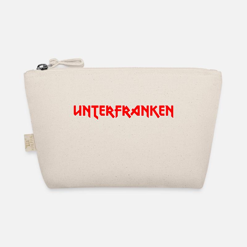 Modisches Heimat UNTERFRANKEN Metal-Design - Bio-Täschchen - Natur