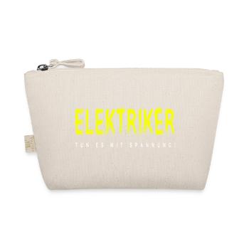 Elektriker Handwerker Design - Bio-Täschchen - Natur - Vorne