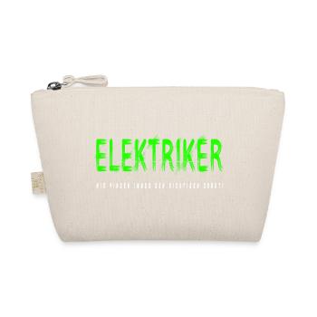 Elektriker Handwerker Design - Bio-Täschchen - Natur - Vorne