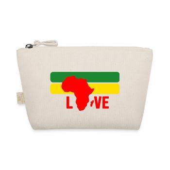 afrika love afrikanisch black afro party safari - Bio-Täschchen - Natur - Vorne